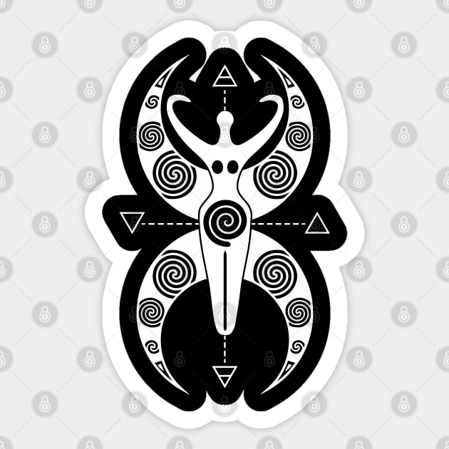 Spiral Goddess | Pagan Symbol Sticker by CelestialStudio